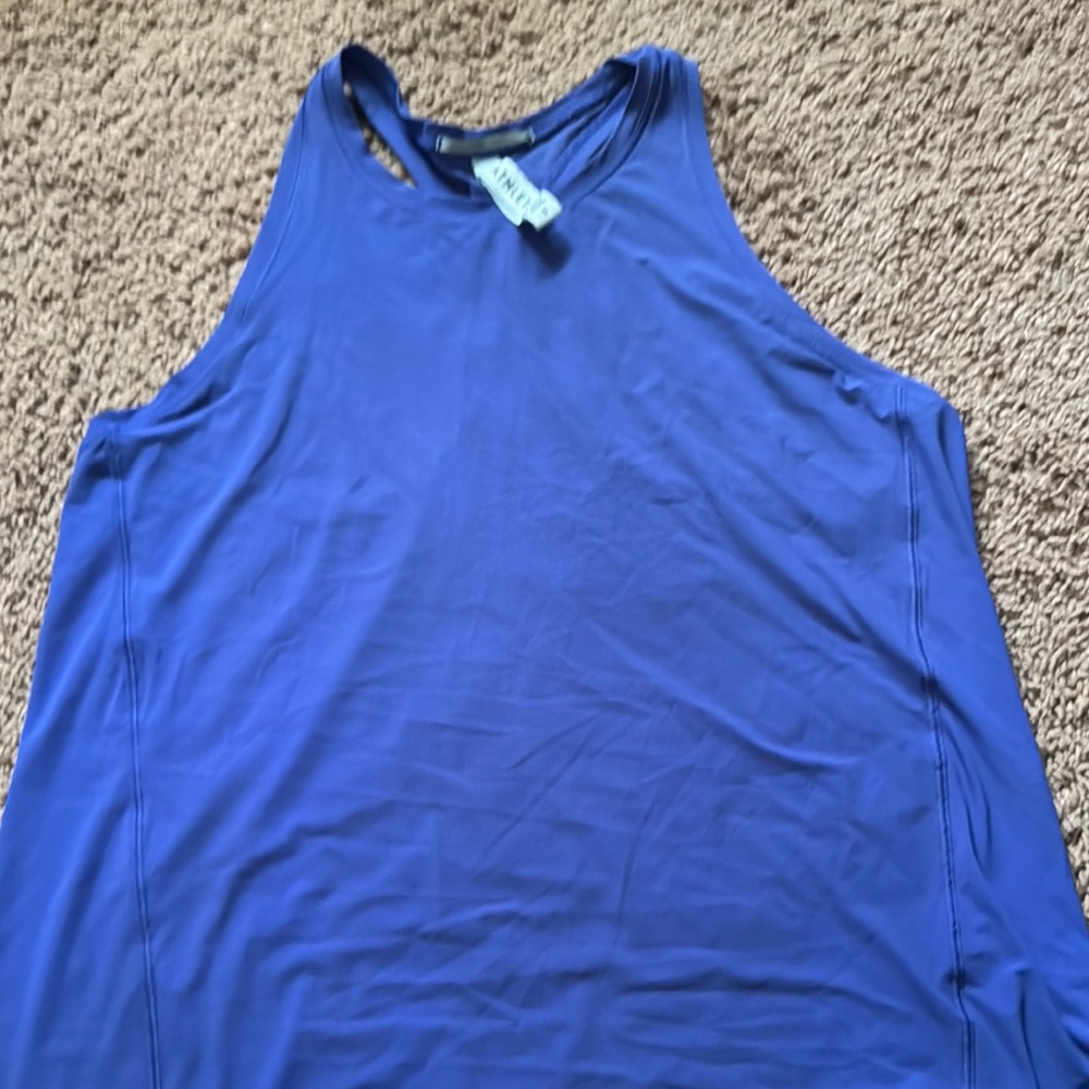 Athleta Blue Sleeveless high neck Tank Top size small